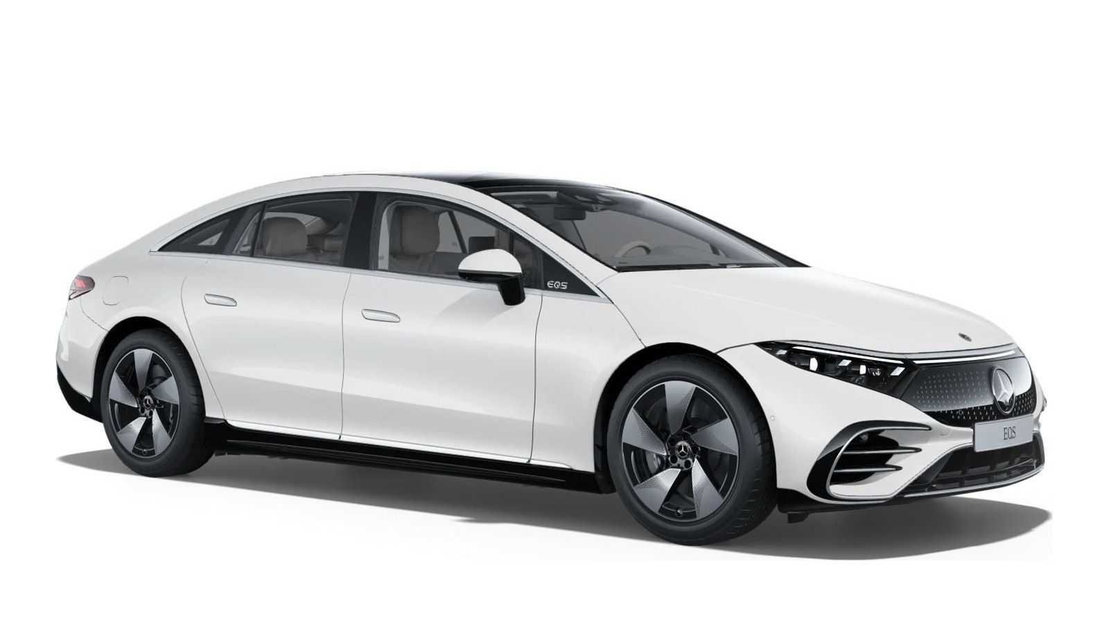Mercedes-Benz EQS in Opalite White Bright