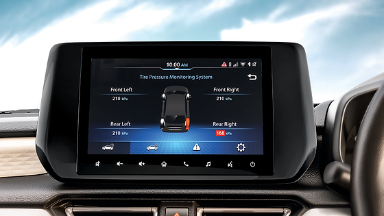 Maruti Suzuki Dzire, Tyre pressure monitoring system with per-wheel pressure readout