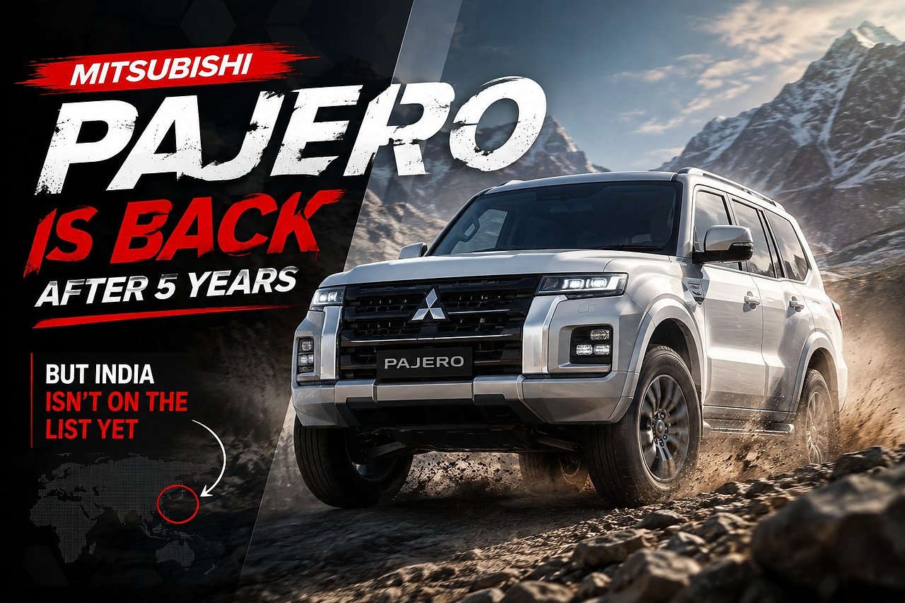 Mitsubishi Pajero Is Back After 5 Years, But India Isn't On The List Yet