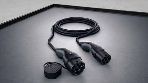 Mercedes-Benz CLA Electric, Type 2 AC charging cable for wallbox and public charging.