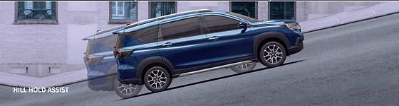 Maruti Suzuki XL6, Hill Hold Assist prevents roll-back when moving off on an incline