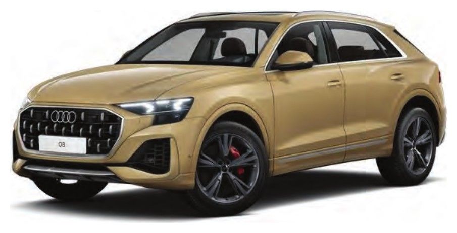Audi Q8 in Sakhir Gold