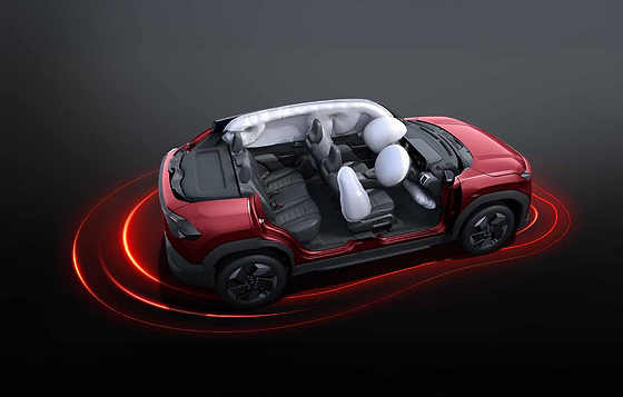 Toyota Urban Cruiser Ebella, 7 SRS airbags with full-length curtain protection