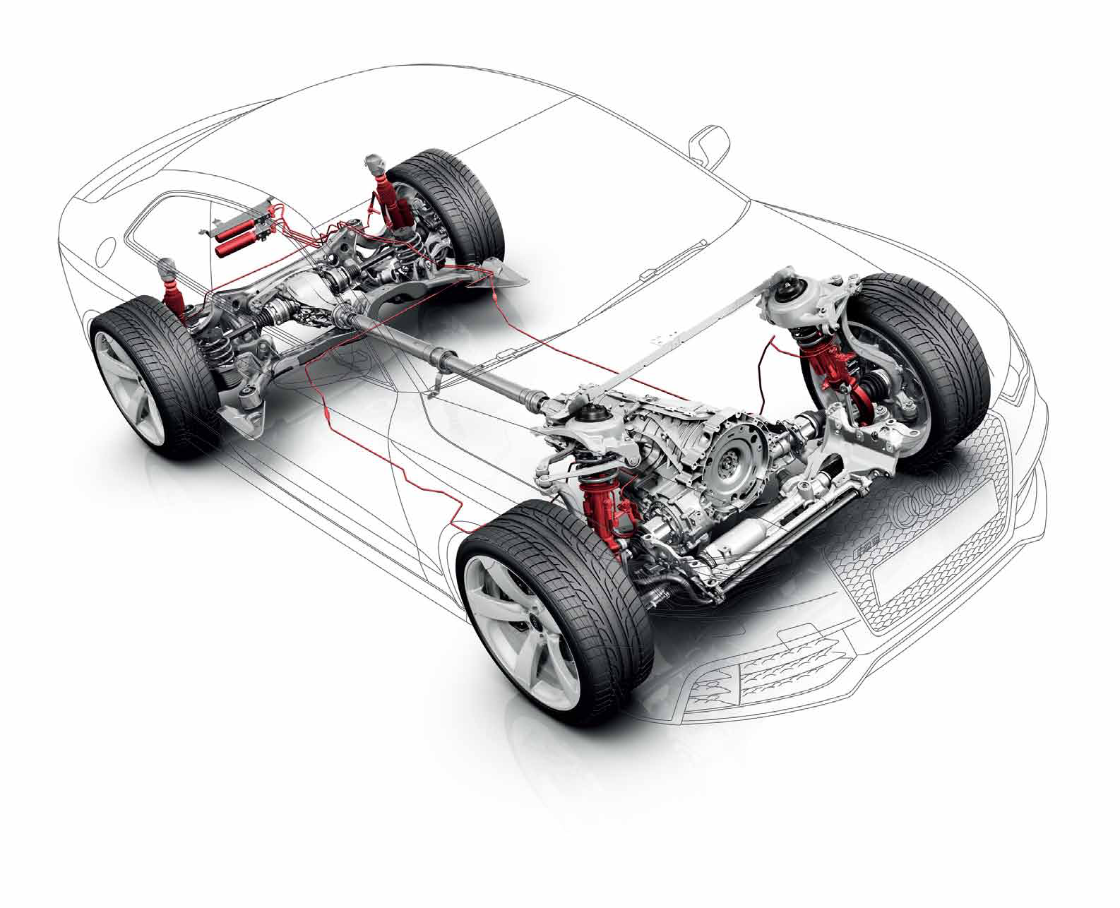 Audi RS5 — RS 5 sports suspension with Dynamic Ride Control (DRC)