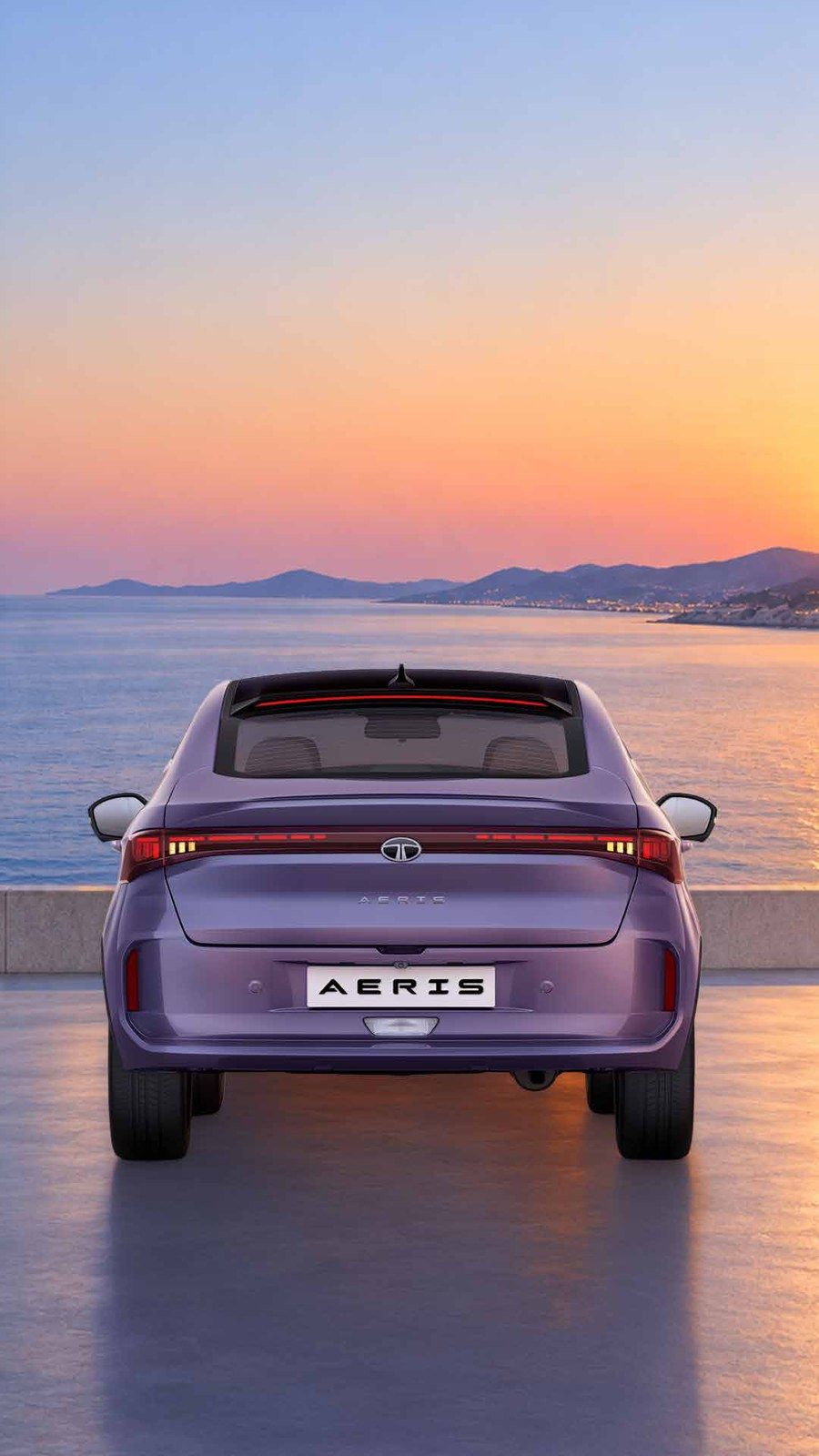 Tata Aeris, Infinity LED connected tail lamps run the width of the boot lid