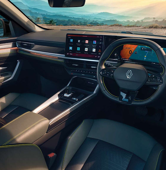 Renault Duster, Driver-centric cockpit with dual openR screens and a centre e-shifter