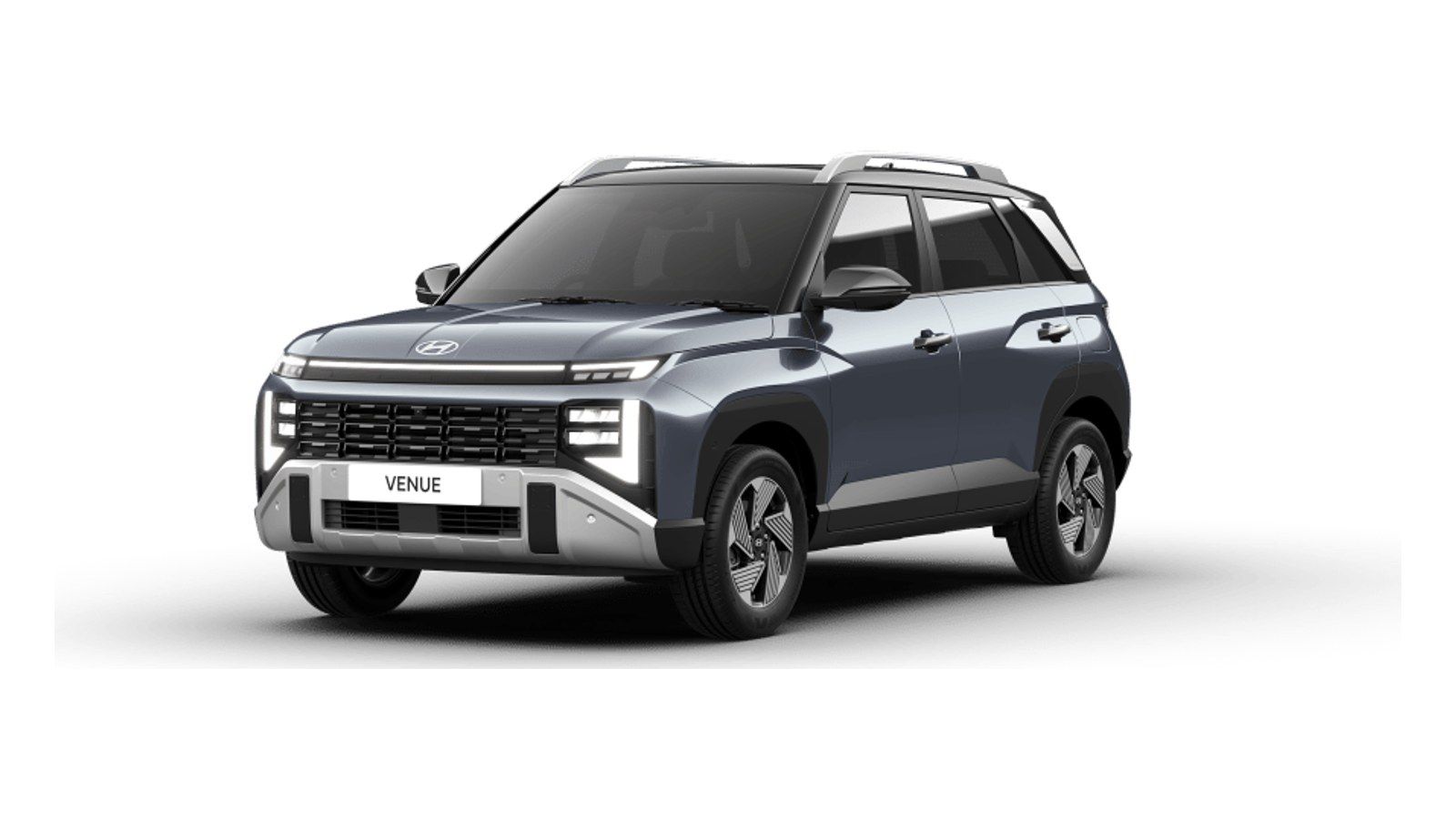 Hyundai Venue in Hazel blue with Titanium Black Roof