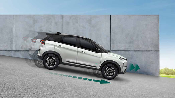 Tata Nexon EV, Hill ascent and descent control - holds for 2 seconds on inclines and controls downhill speed