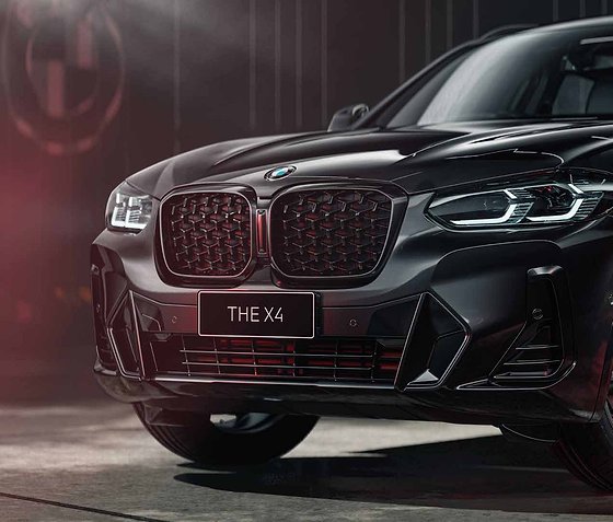 BMW X4 M40i, Aggressive M-tuned front with large kidney grille