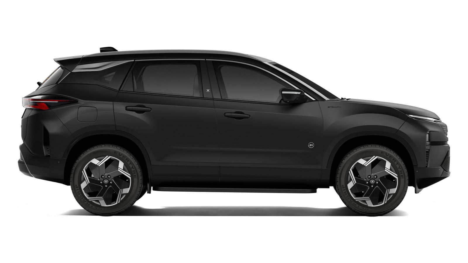 Tata Harrier EV in Matte Stealth Black
