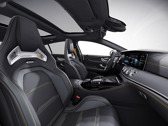 Mercedes-Benz Mercedes-AMG GT 63 S E Performance, AMG Performance front seats in nappa leather with contrast stitching.