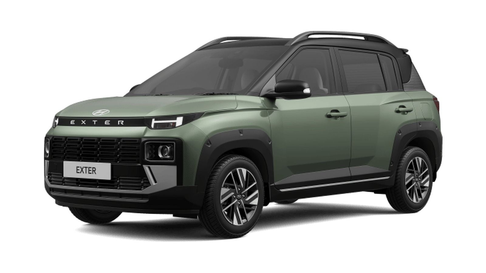 Hyundai Exter in Ranger Khaki with Black Roof