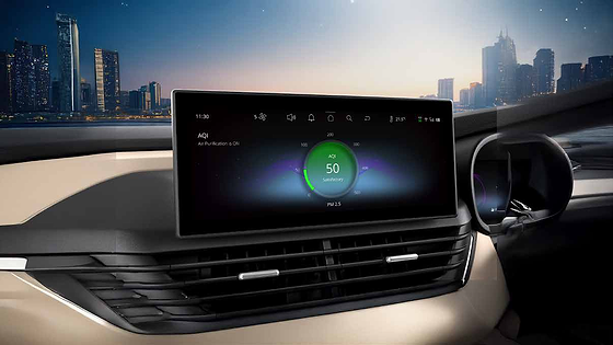 Tata Altroz, Built-in air purifier with live AQI readout on the touchscreen