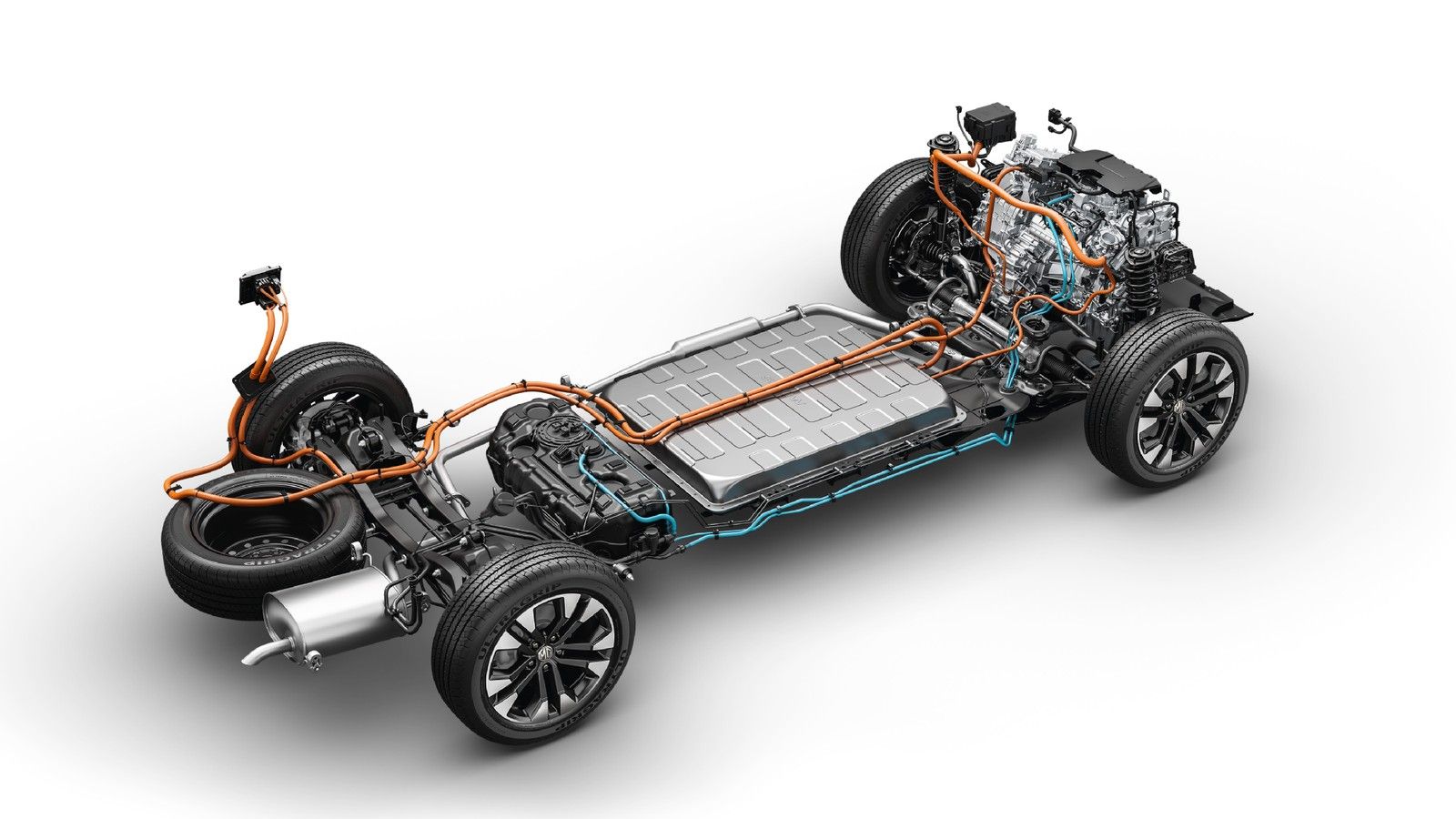 MG Hector Tomahawk PHEV — India's first PHEV: 1.5L Atkinson-cycle petrol engine, 148 kW drive motor and a 20.5 kWh battery under the floor
