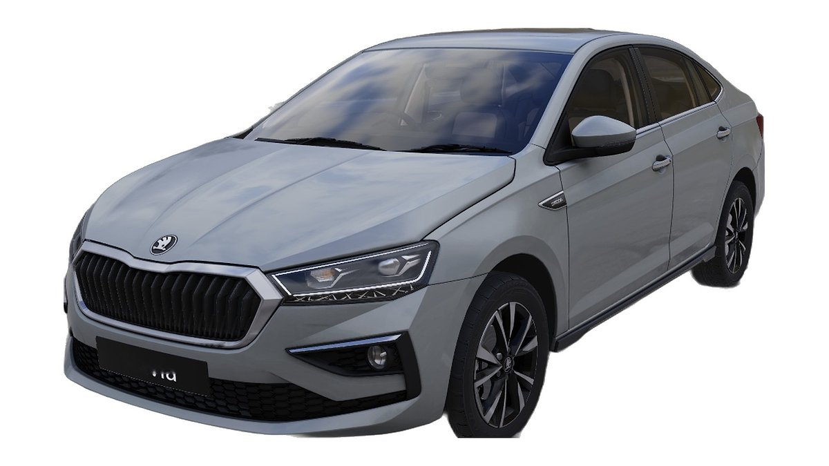 Škoda Slavia (2022–2026) in Brilliant Silver colour