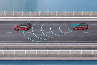 Toyota Urban Cruiser Ebella, Rear cross traffic alert with blind-spot detection