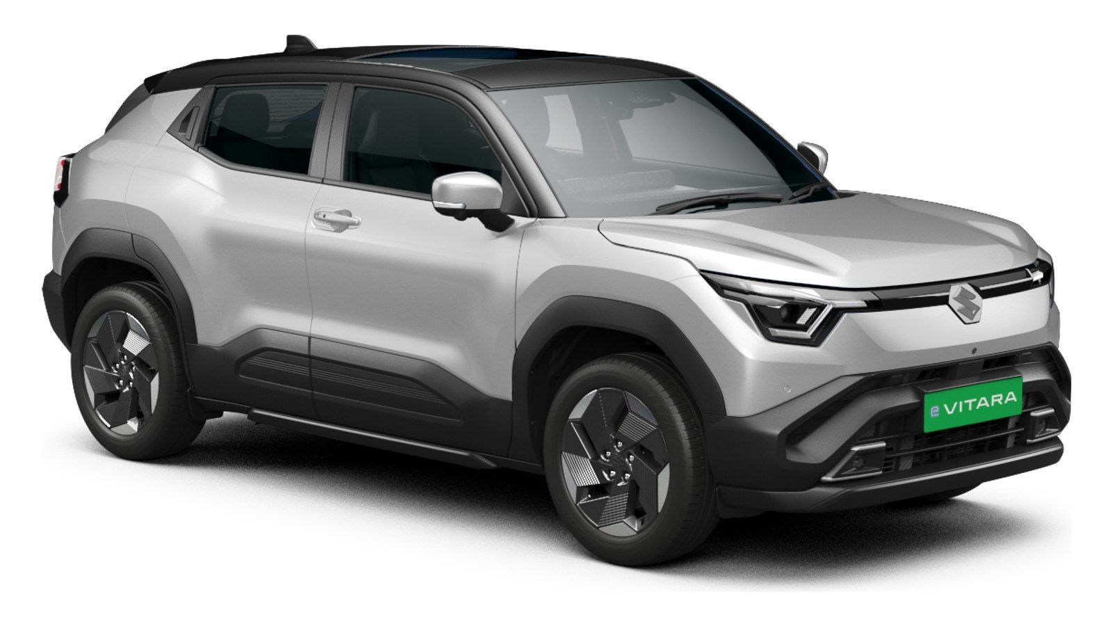 Maruti Suzuki e Vitara in Arctic White with Bluish Black Roof