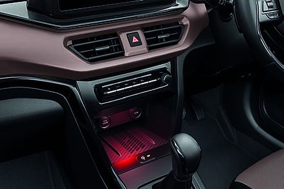 Maruti Suzuki Brezza, Wireless charging pad with active cooling to keep your phone from overheating.