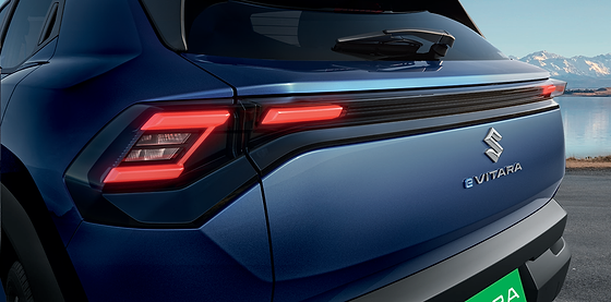 Maruti Suzuki e Vitara, Full-width connected LED tail-lamp with a light bar linking the tail-lamps across the tailgate.