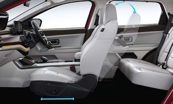 Tata Harrier, 4-way powered co-driver seat