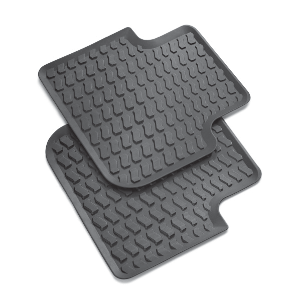 Audi Q8 Sportback e-tron — All-weather rubber floor mats (Audi Genuine Accessory)