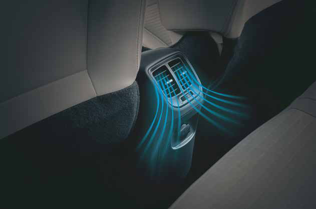 Hyundai Aura — Rear AC vent