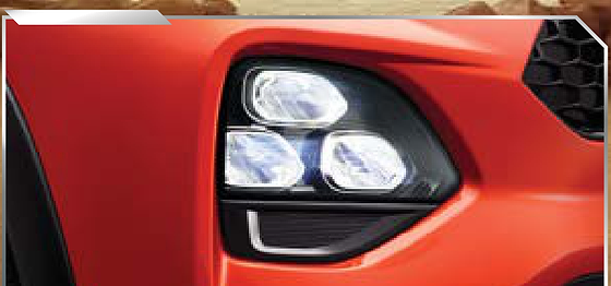 Toyota Urban Cruiser Taisor, Tri-projector LED headlamp cluster