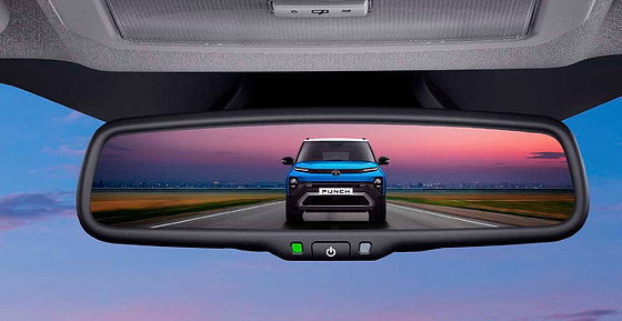 Tata Punch, Auto-dimming IRVM that adjusts glare for safer night drives