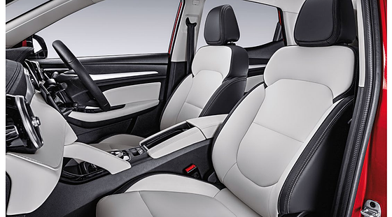 MG ZS EV, Dual Tone Iconic Ivory leatherette front seats