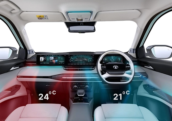 Tata Sierra EV, Dual Zone Fully Automatic Temperature Control - driver and co-driver keep independent temperatures