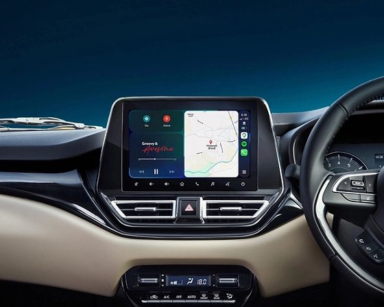 Toyota Glanza, 22.86 cm (9-inch) SmartPlay Pro+ touchscreen with wireless Android Auto and Apple CarPlay, from G
