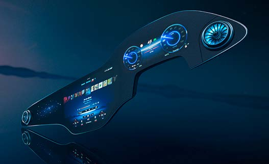 Mercedes-Benz Mercedes-AMG EQS 53 4MATIC+ — 56-inch MBUX Hyperscreen spanning the dashboard