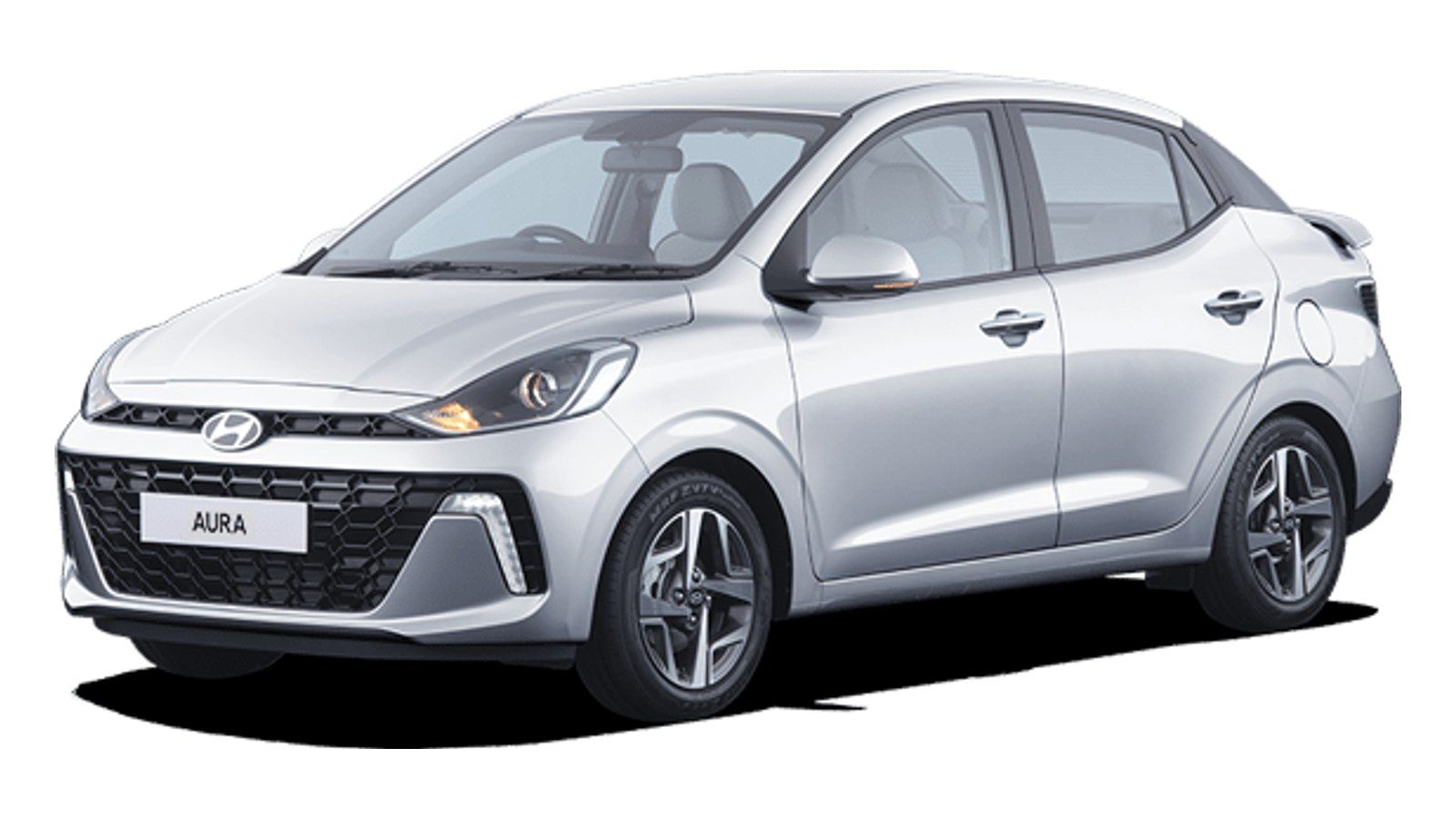 Hyundai Aura in Typhoon Silver