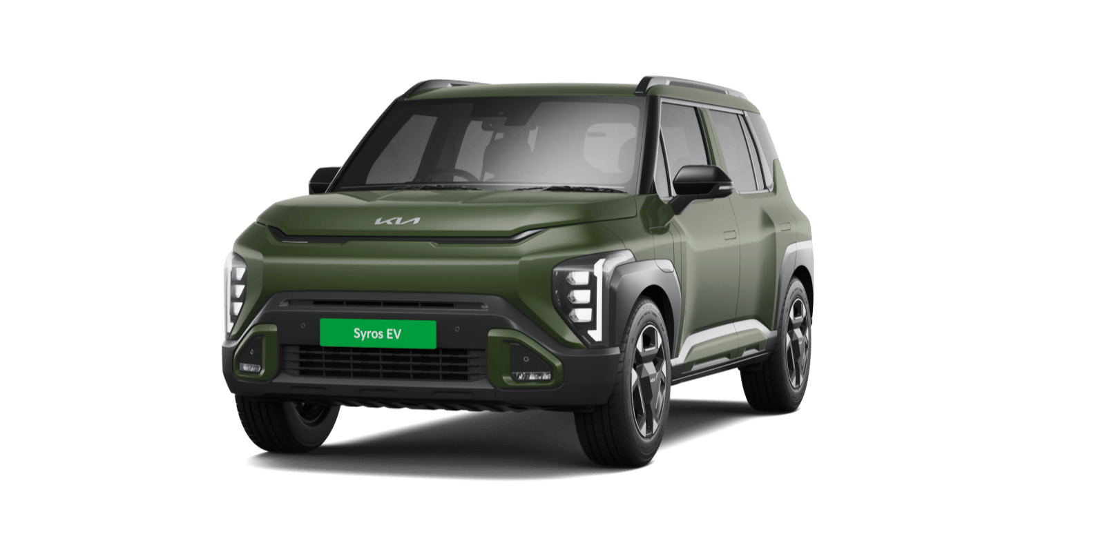 Kia Syros EV in Pewter Olive