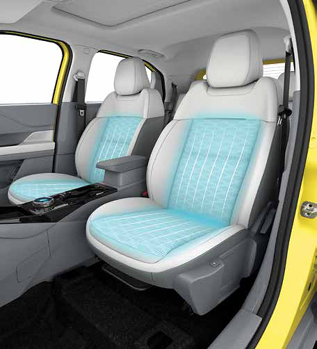 Tata Punch EV, Front ventilated and leatherette seats: stay fresh through traffic, heat and long drives