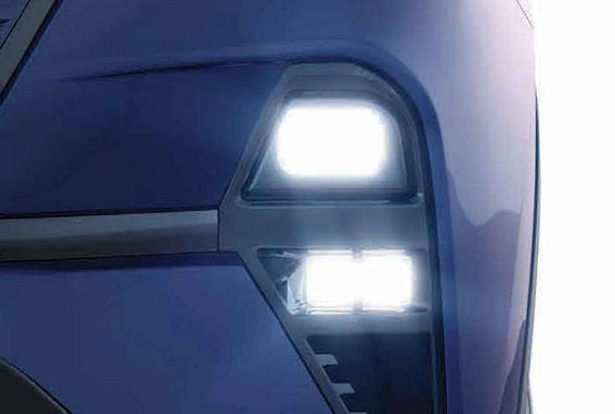 Tata Harrier EV, LED bi-projector headlamps and fog lamps with cornering function light up the path ahead