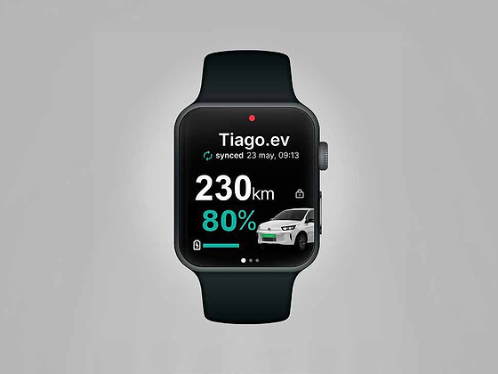 Tata Tiago EV, Smartwatch connectivity shows range and charge status on your wrist