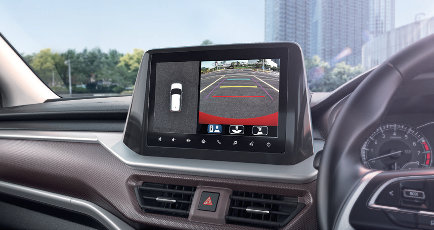 Maruti Suzuki Brezza — SmartPlay Pro+ touchscreen with wireless Android Auto and Apple CarPlay.
