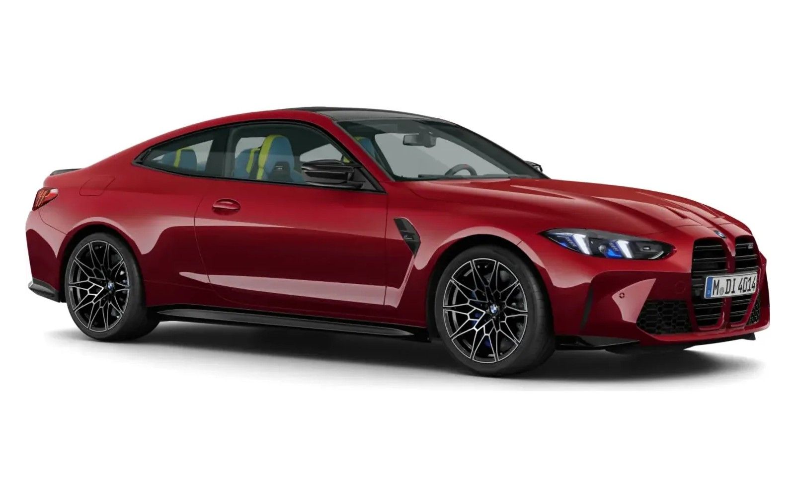 BMW M4 in Aventurine Red metallic