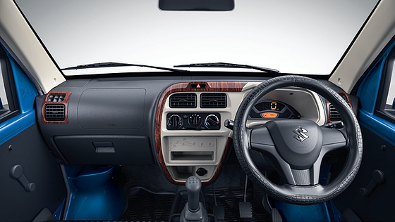 Maruti Suzuki Eeco, Interior styling kit with wood-finish dashboard inserts and steering wheel cover.