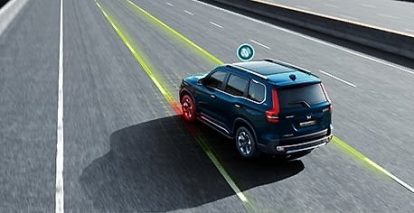 Mahindra Scorpio N, Lane keep assist with lane-departure warning on the highway