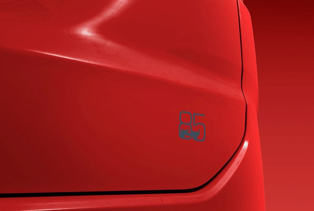 Jeep Compass — 85th Anniversary decal applied on the doors, tailgate and wheel centre caps