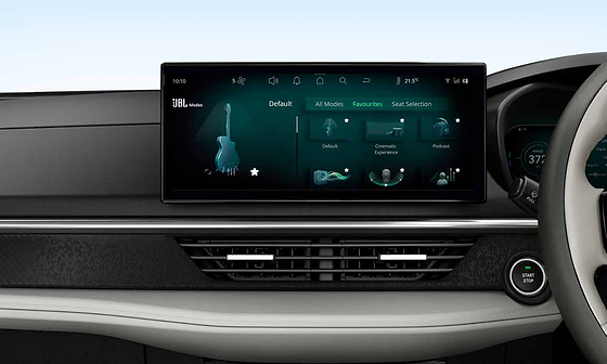 Tata Nexon EV, AudioworX JBL audio modes including Cinematic Experience and Kids Sleeping in Back presets