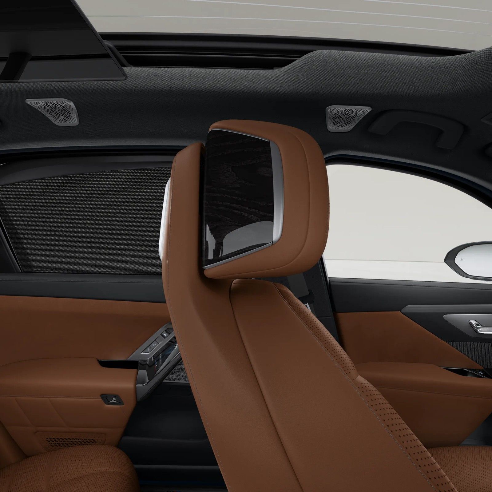 BMW 7 Series — Rear console with glass controls, wireless charging and seat memory