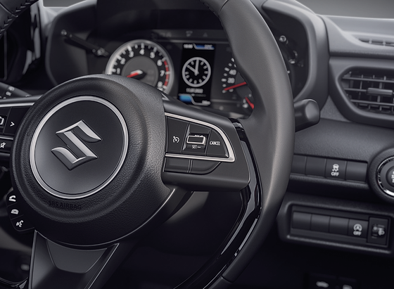 Maruti Suzuki Swift, Steering-mounted cruise control switches with SET, RES and CANCEL