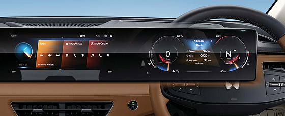 Mahindra XUV 7XO, Coast-to-coast triple 31.24 cm HD screens