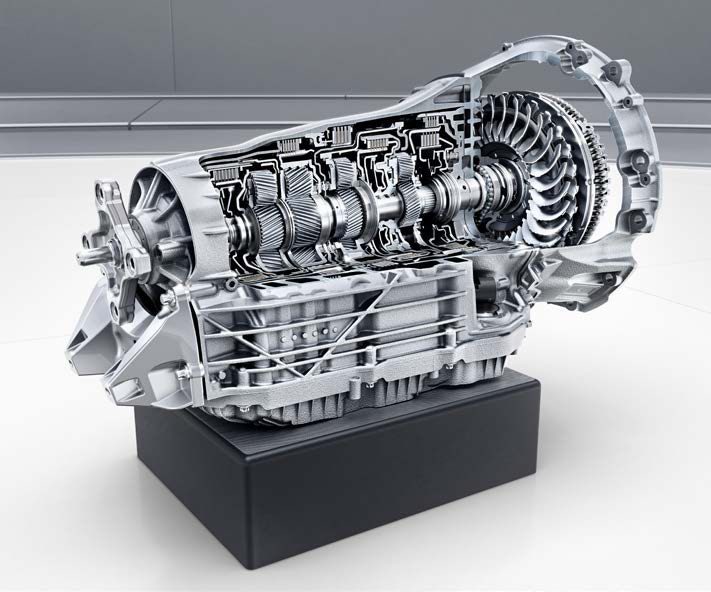 Mercedes-Benz C-Class — 9G-TRONIC nine-speed automatic transmission (cutaway view)
