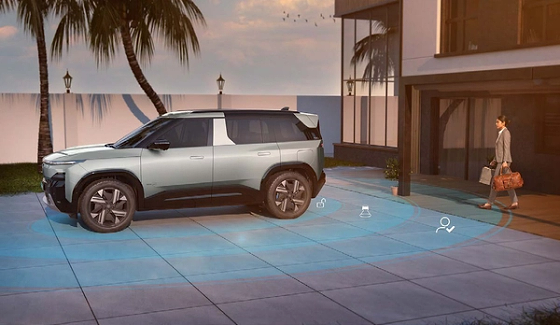 Tata Sierra EV, Digi Access: ultra-wideband proximity lock/unlock via smart keyfob or smartphone digital key