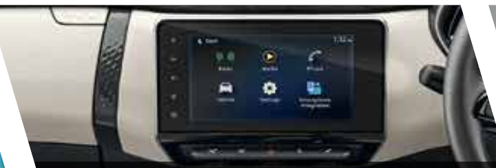 Nissan Gravite — Floating 20.32 cm touchscreen infotainment with wireless Android Auto and Apple CarPlay