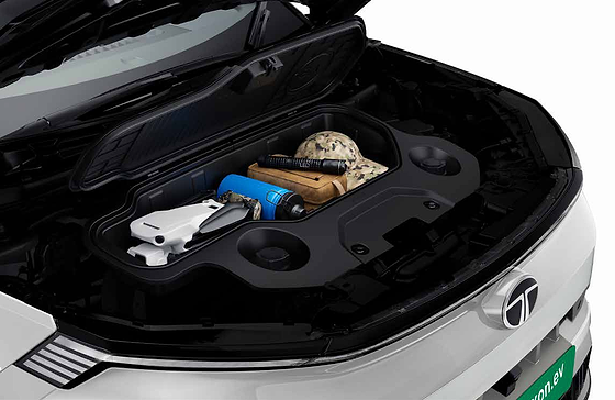 Tata Nexon EV, Frunk - additional storage tub under the front hood